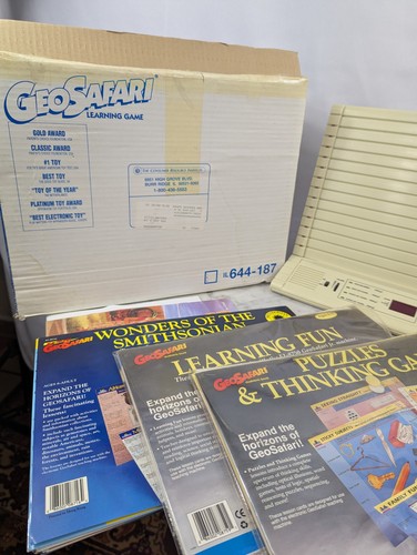 Vintage 1990s GeoSafari EI-8700 Learning Game Original Box Map Cards Works! - Picture 2 of 16