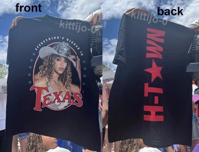 Beyonce Merch Cowboy Carter Tour 2025 Houston, TX Exclusive reprint Shirt