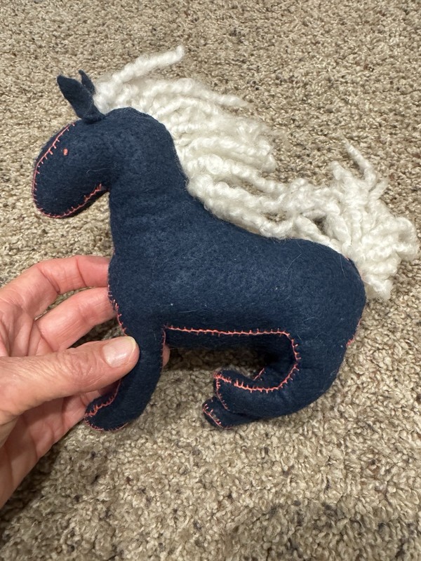 Boiled Wool Felt Horse Doll Toy
