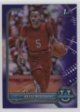 2021-22 Bowman U Purple Refractor 129/299 Bryce McGowens #74 0nr3