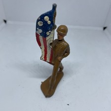 Manoil WW11 Flag Bearer, Excellent