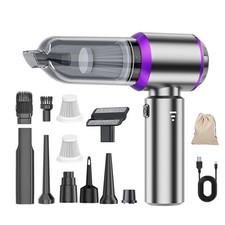 Kabellos 4 in 1 Handstaubsauger Luftgebläse Mini Staubsauger Akku Auto Haus