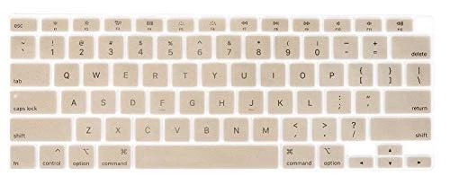  Compatible with MacBook Air Keyboard Cover Gold - Image 2 of 4
