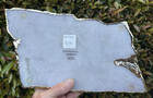 india ANTHROPOLOGIE 11" X 6 1/4" GILDED WHITE AGATE QUARTZ CHEESE PLATTER tray — photo 8