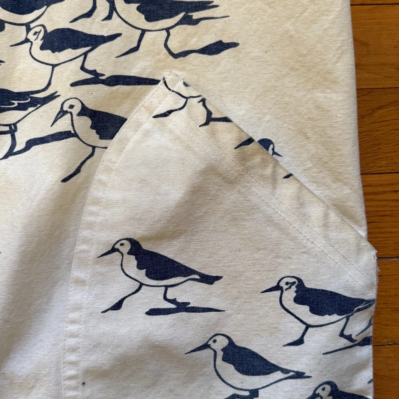 Michigan Rag Co Shorebird Print Hooded Jacket Size S/M Rare Print! image 10