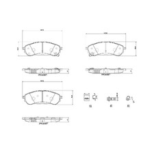 Satz Bremsbeläge Bremsklötze hinten für Ford Ranger TKE | 24561577