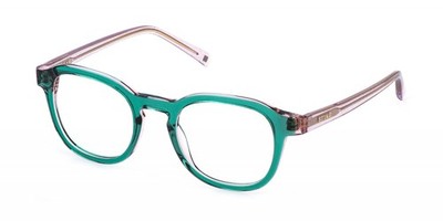 Sting Brille VSJ753 Top rosa+grün glänzend 46/20/135 JUNIOR