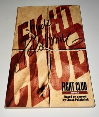 SIGNED CHUCK PALAHNIUK Fight Club Screenplay Jim Uhls Total Film