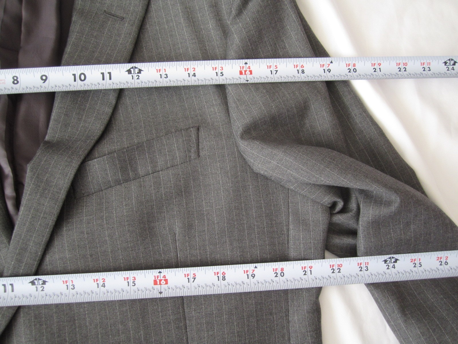 Men Brooks Brother 1818 Regent Fit Wool Stripe Button Blazer Jacket Sz 44(MJ48) thumbnail 4