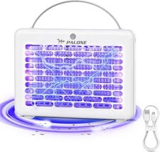 6 UV LED Bug Zapper - 4000V High Voltage, Wall-Mountable for Kitchen & Bedroom