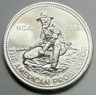 1984 Engelhard American Prospector: 1 Troy Ounce .999+ Fine Silver Round