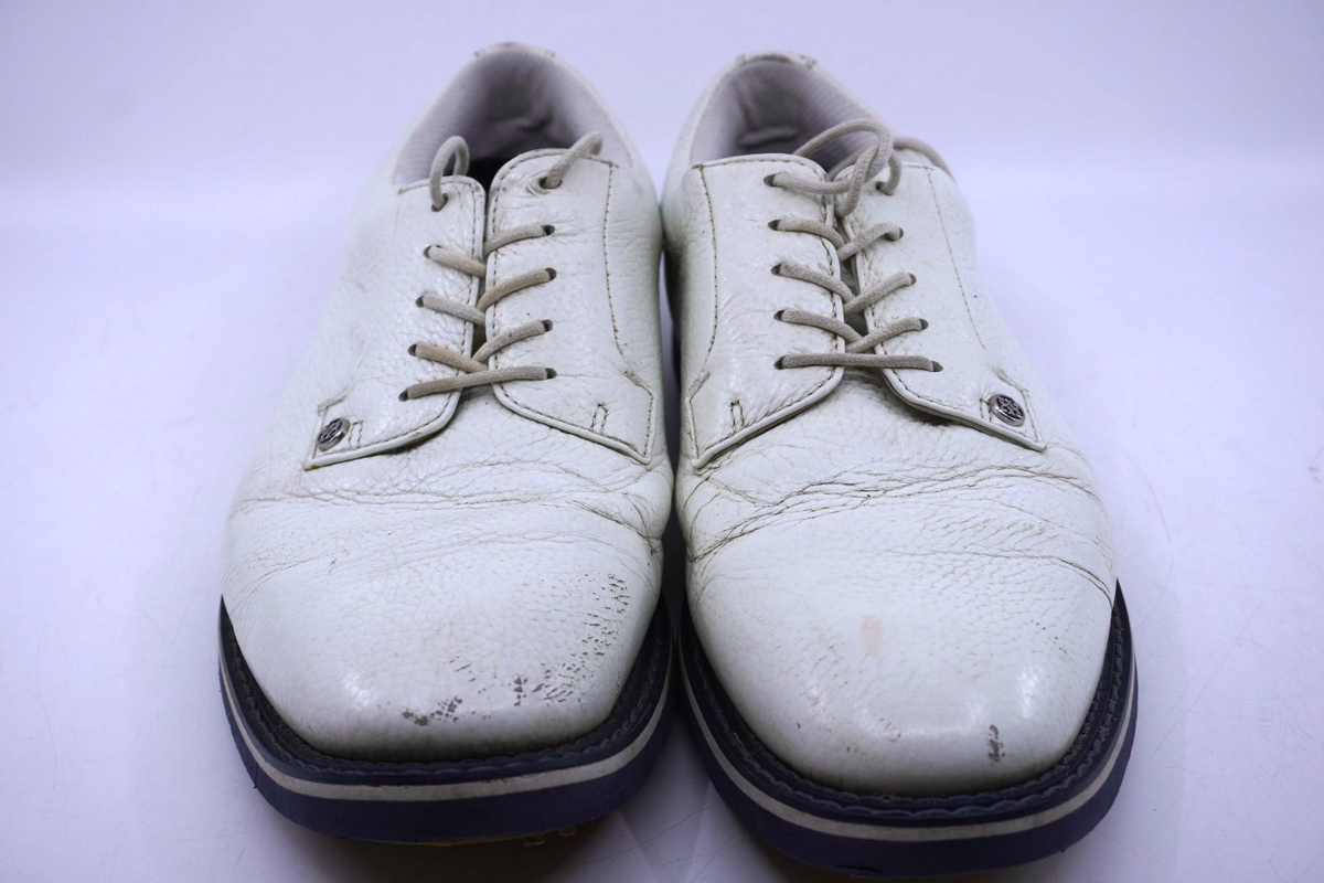 G/Fore G4 Gallivanter White Pebble Leather Golf Shoes Mens Size 15 G/Fore Tonal Saddle Gallivanter White Pebble | Mercari main image 3