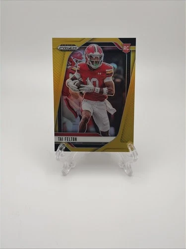 2025 Panini Prizm Draft Picks Tai Felton #DPA-TFN Gold /10 Vikings Maryland