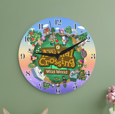 Animal Crossing Wild World Arylic Wall Clock