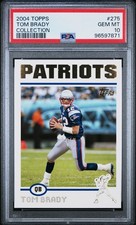 2004 Topps Tom Brady Collection #275 PSA 10 RARE