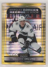 2021 O-Pee-Chee Platinum Marquee Rookies Seismic Gold 11/50 William Eklund 12vk