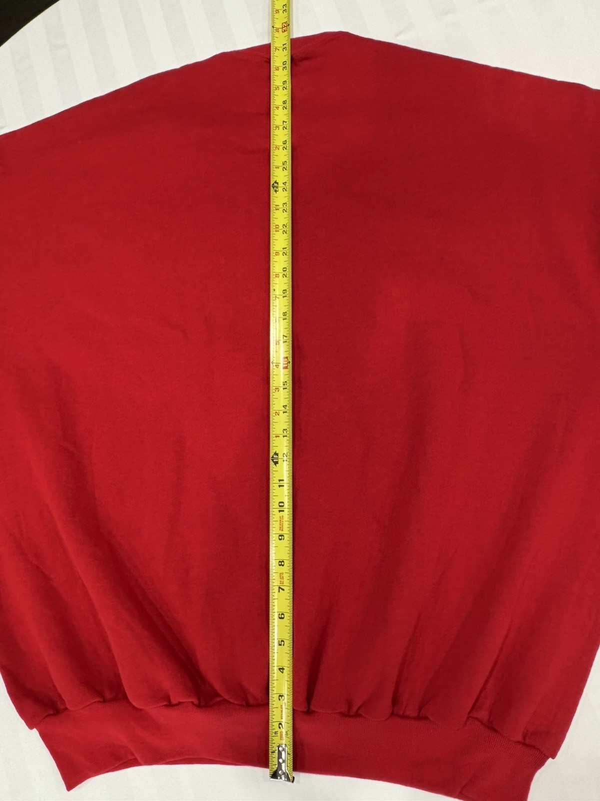 Jerzees Plain Blank Heathered RED Sweatshirt Size… - image 11