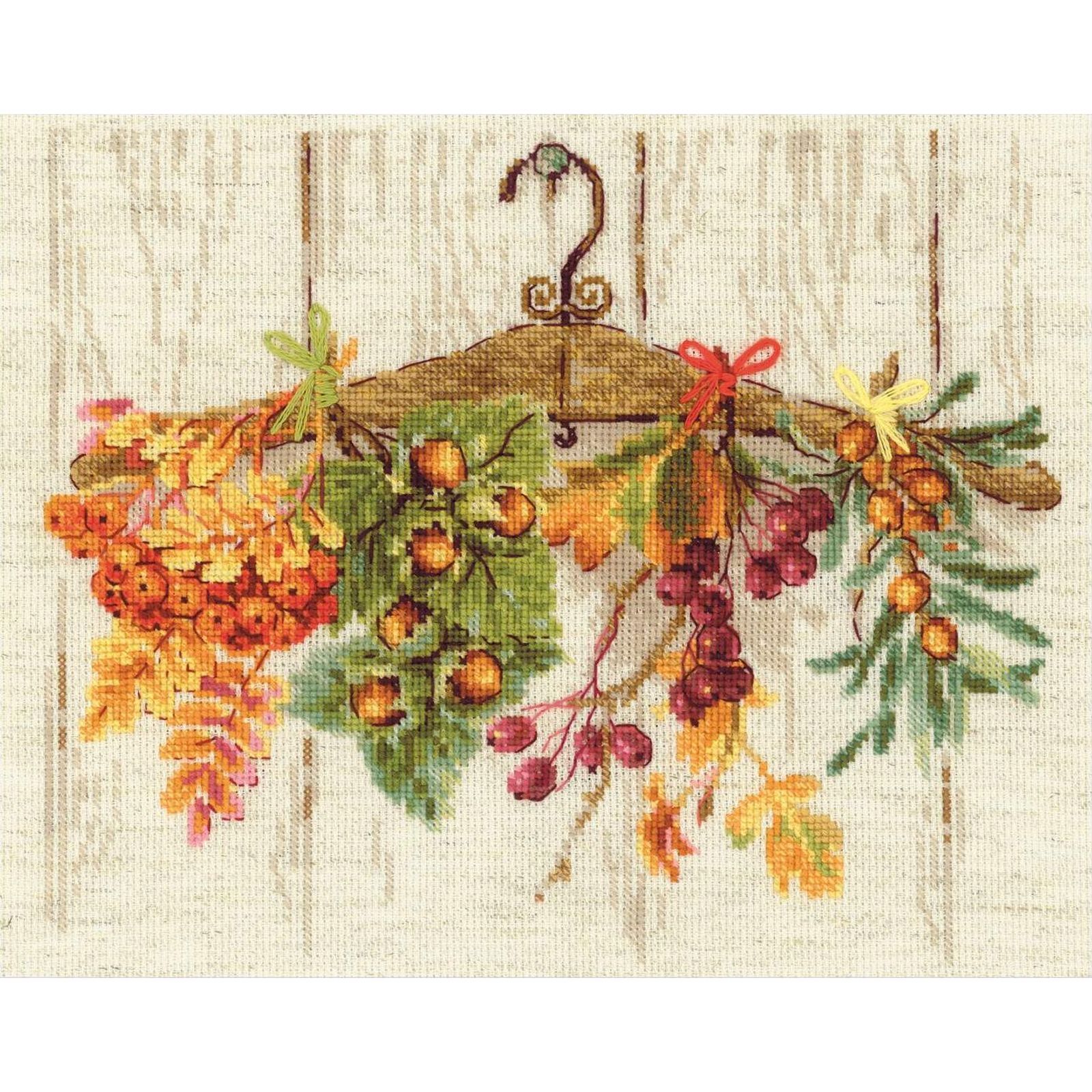 Kit a punto croce, Punto Contato Riolis Per Autunno 2037 30x24cm