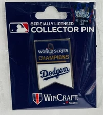 Los Angeles Dodgers 2024 World Series Champions Banner Pin New York Yankees