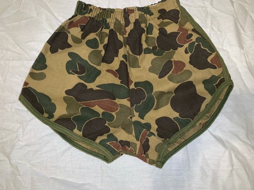 YOUTH BRUCE ELLIOT DUCK DOT PATTERN CAMOUFLAGE RUNNING SHORTS WAIST 20 XSMALL - Picture 3 of 12