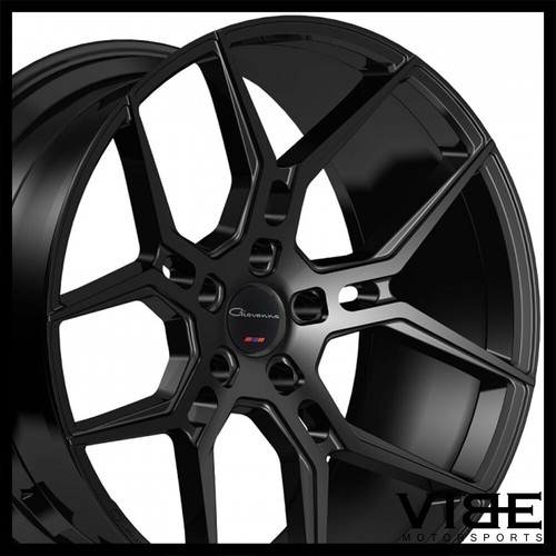 22" GIOVANNA HALEB GLOSS BLACK CONCAVE WHEELS RIMS FITS RANGE ROVER HSE SPORT - Picture 5 of 12