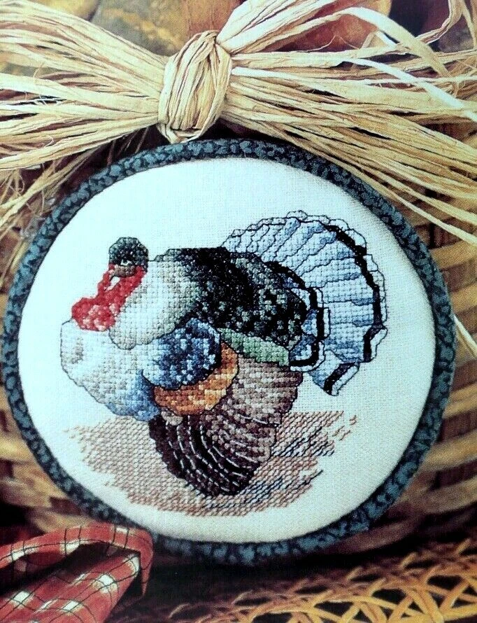 Cross Stitch Pattern THANKSGIVING TURKEY Colorful Autumn Donna V Giampa 58 x 60 - Image 2 of 4
