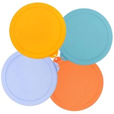 4 Cup Round Silicone Replacement Lids for Pyrex 7201-PC Glass Bowls, 4 Pack S...