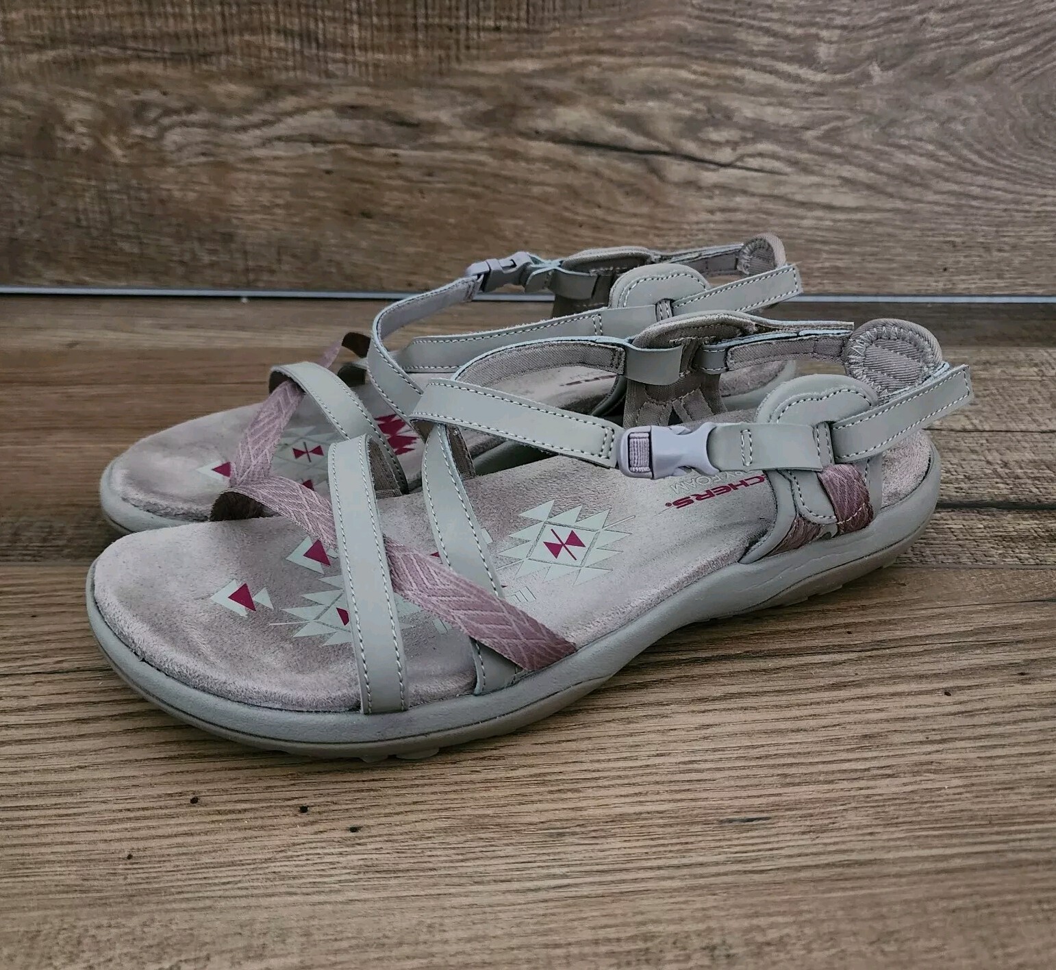 Skechers Womens Reggae Slim Vacay Sandals Womens Size Strappy