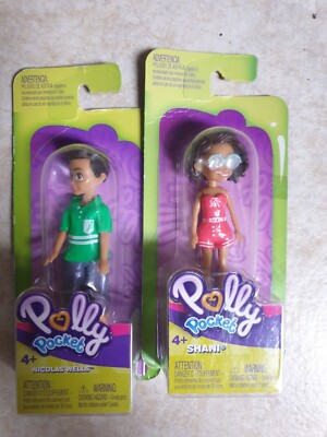 MATTEL POLLY POCKET SHANI + NICOLAS WELLS - SET 2 PZ