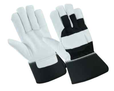 Leather Work Gloves All Purpose Protective hand gloves maximum Durable S-2XL