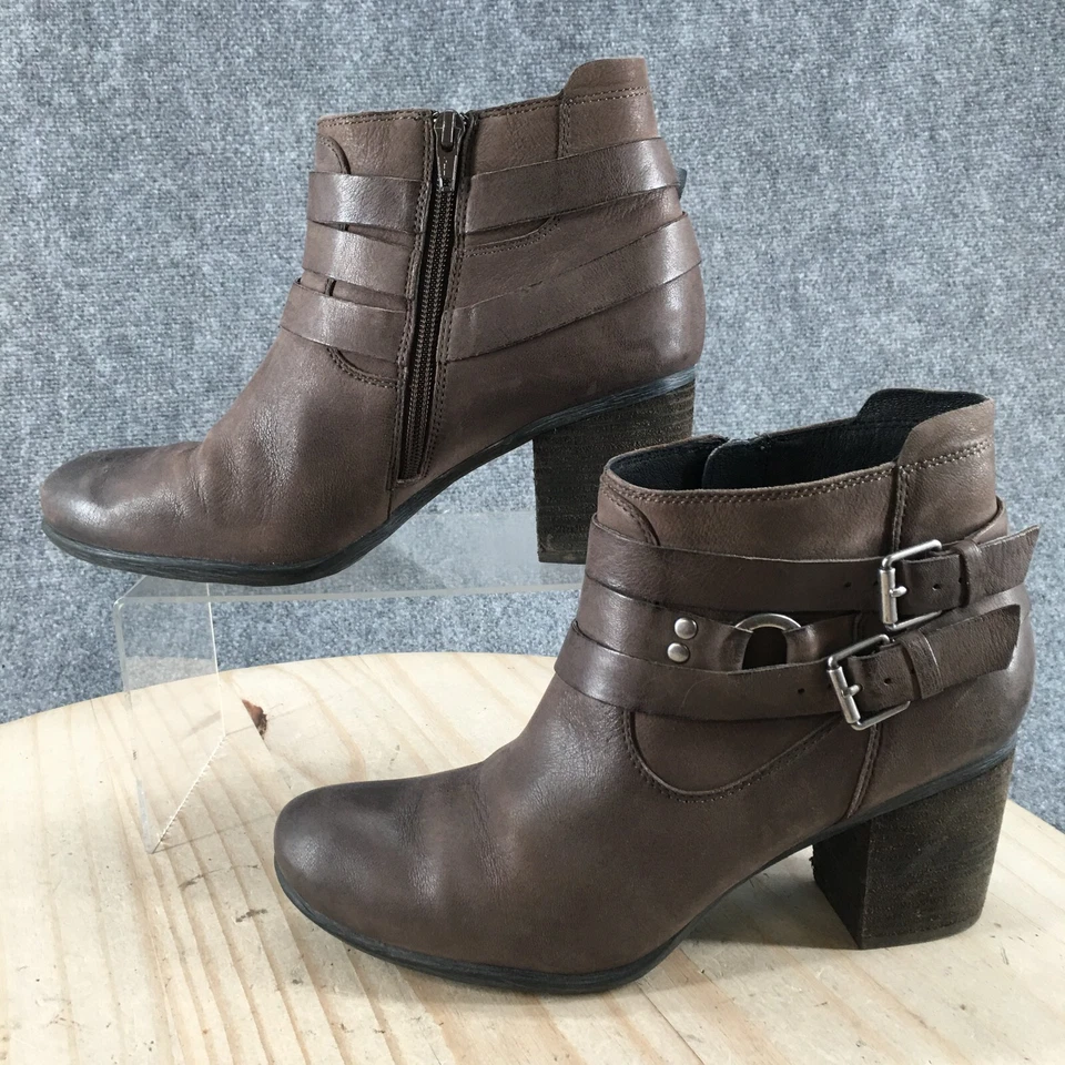 Josef Seibel Botas Mujer 40 Britney Cremallera Lateral Botín Cuero Marrón Tacones Foto 2 de 4