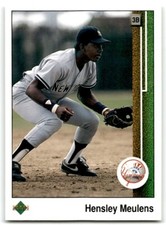 2009 UPPER DECK 1989 20TH ANNIVERSARY BUYBACKS HENSLEY MEULENS NEW YORK YANKEES