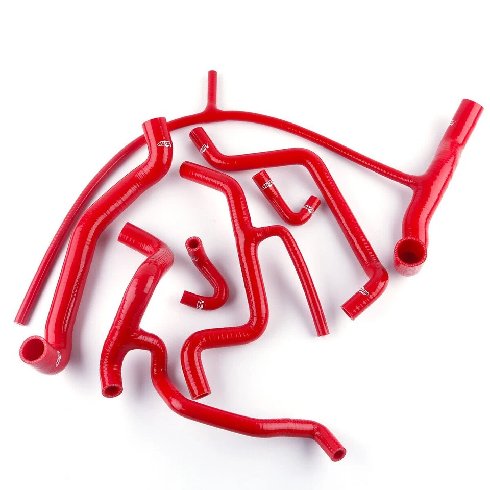 Silicone Radiator Hose Kit Red For Volkswagen GOLF Mk3 Jetta Vento VR6 1994-98 - Image 3 of 4