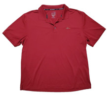Greg Norman For Tasso Elba Men's XL Polo Shirt Red Wine Play Dry Five