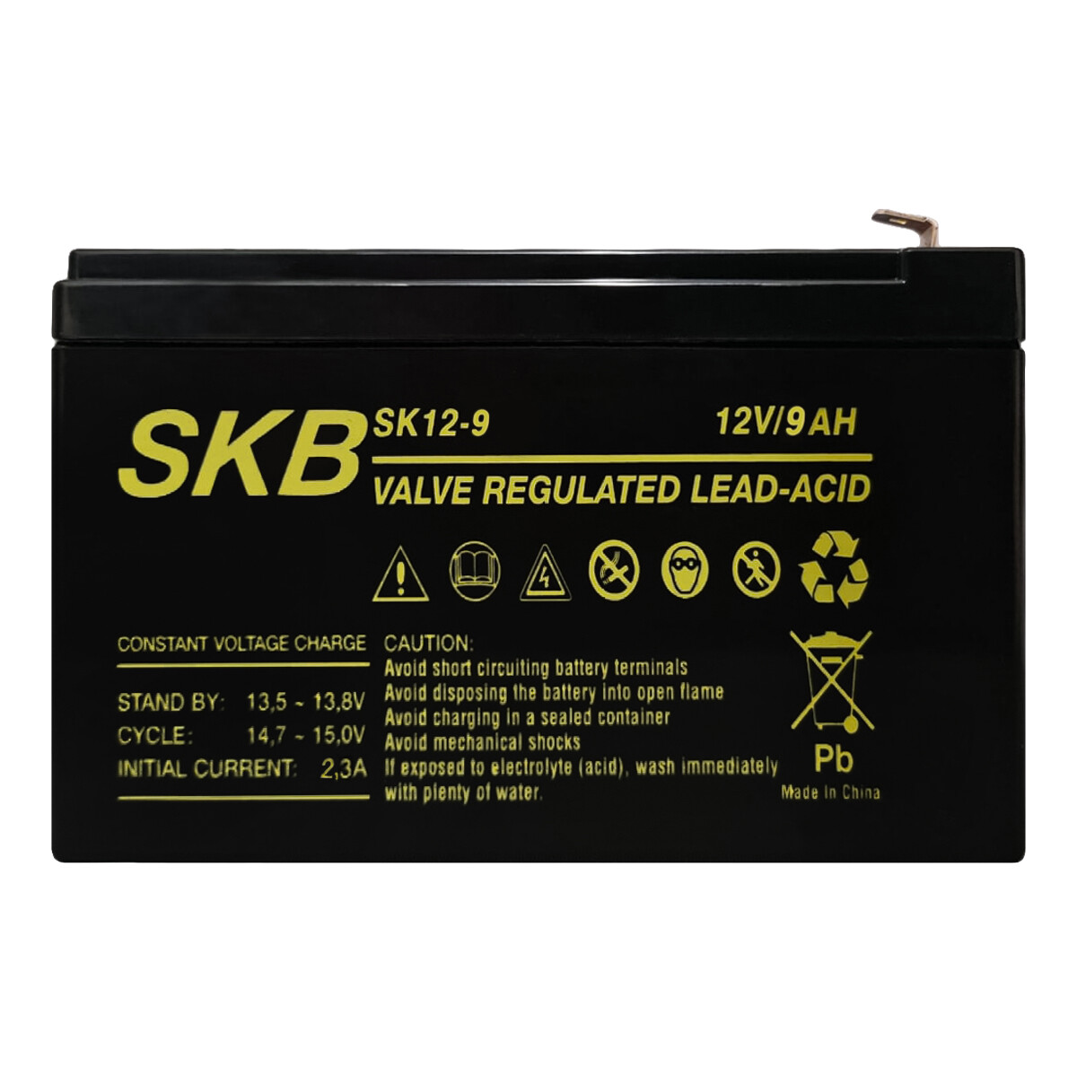 SKB Batteria al piombo SK12-9, batteria ricaricabile 12V 9AH serie SK, tecnologi