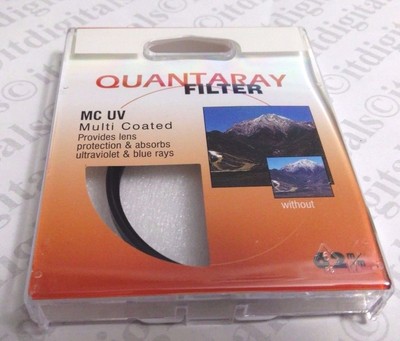 62mm Quantaray Multi-Coated UV Protection Glass Lens Filter Safety Japan 62 mm