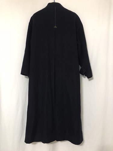 Vintage Loden Frey 1842 Wool Blend Coat West Germany Navy Blue Trenchcoat - Picture 6 of 12