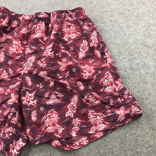 Columbia Swim Trunks Mens Medium Red Hawaiian Pineapple Netted PFG 6" Inseam - Picture 4 of 13