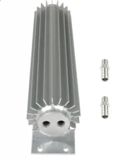 12" Finned Aluminum Transmission Cooler Dual Pass SBC BBC Ford SB BB Chevy 350