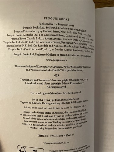 Democracy in America and Two Essays on America by Alexis de Tocqueville... - 第 5/5 張圖片