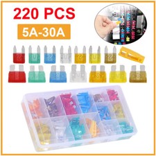 Set of 220 Blade Fuse Assortment Auto Car Truck Motorcycle FUSES Kit ATC ATO ATM