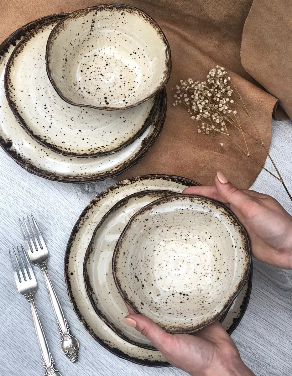Rustic sale dinnerware sets