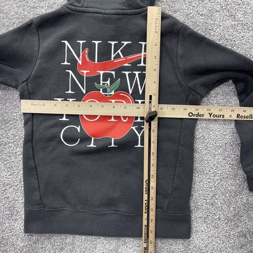 Nike Hoodie Girls Small Gray New York City NYC The Big Apple Graphic DD9769 - Picture 13 of 15