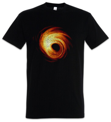 Black Hole T-Shirt Geek Nerd Space Station Cosmos Planets Picture Love