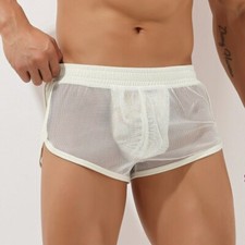 New Male Home Casual Pyjama Mesh Shorts Pajama Quick-Drying Beach Sweatpants