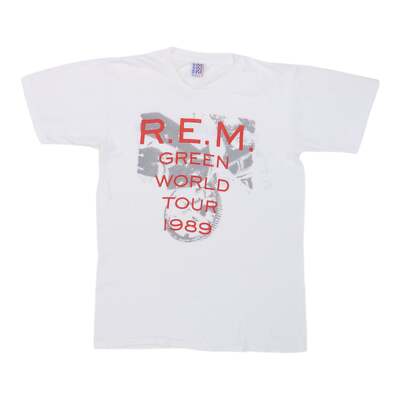 Vintage 1989 REM Green World Tour Shirt Size: Extra Large