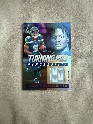 #ad 2022 Panini Zenith Turning Pro Memorabilia #TPM 16 Kenneth Walker III MEM RC $20.00