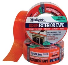 12 Rolls Orange Brick/Rough Exterior UV Tape (Dolphin) 48mm x 50 MTR
