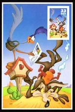 Scott #3391c Road Runner & Wiley Coyote Single Stamp in Picture - MNH