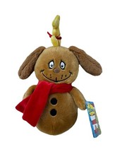 Dr. Seuss The Grinch- Max Snowman Christmas Plush Stuffed Dog Animal 8  New